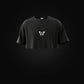 W THE SIX - 4/6 - Black shallowtail - Crop T shirt