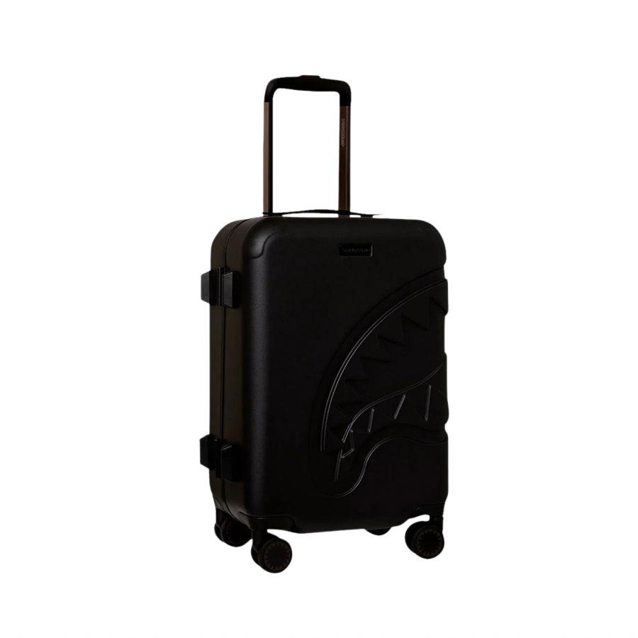 SPRAYGROUND REALITY CHECK SHARKNAUTICS HARDSHELL CARRY-ON JETBLACK LUGGAGE