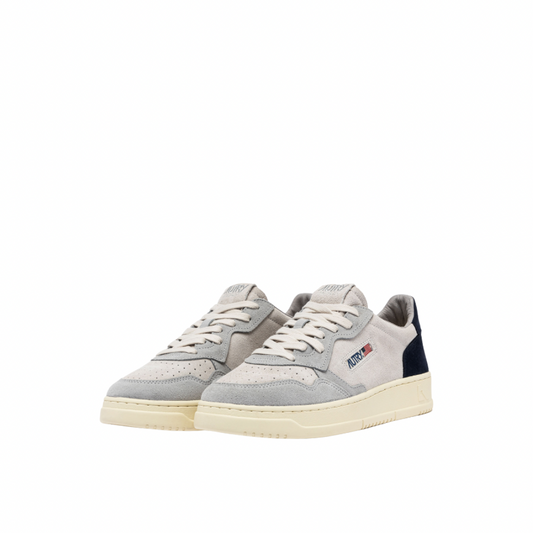 LOFT GRAY & BLUE SUEDE