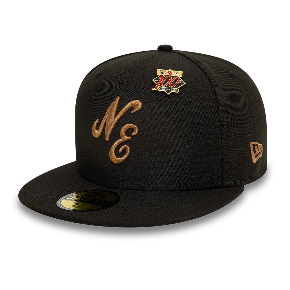 New Era Script Black 59FIFTY Fitted Cap