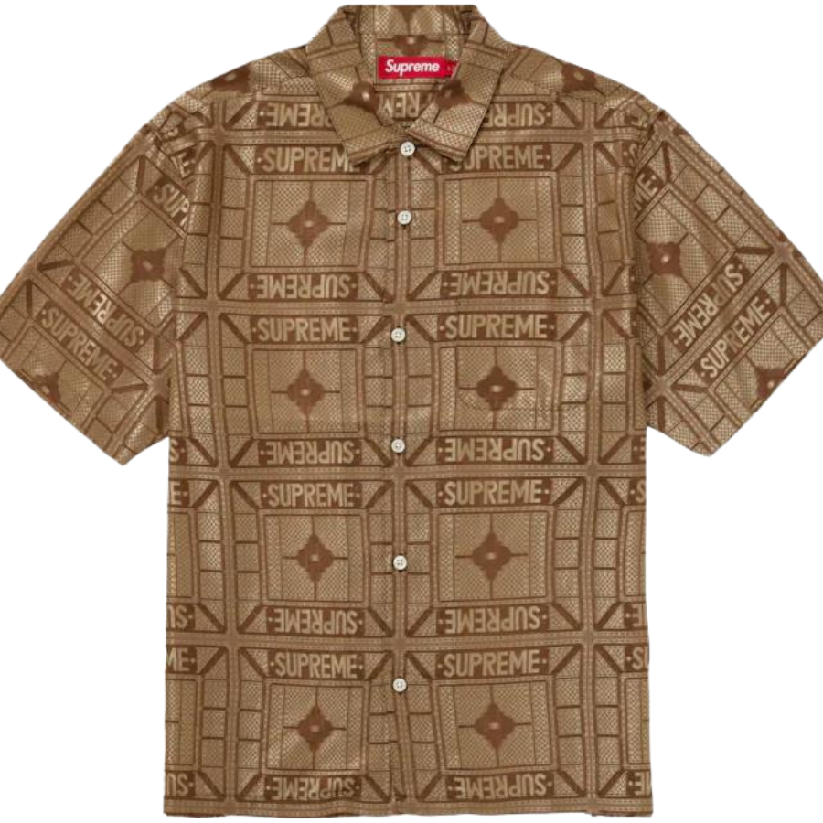 Supreme Tray Jacquard S/S Shirt
Tan