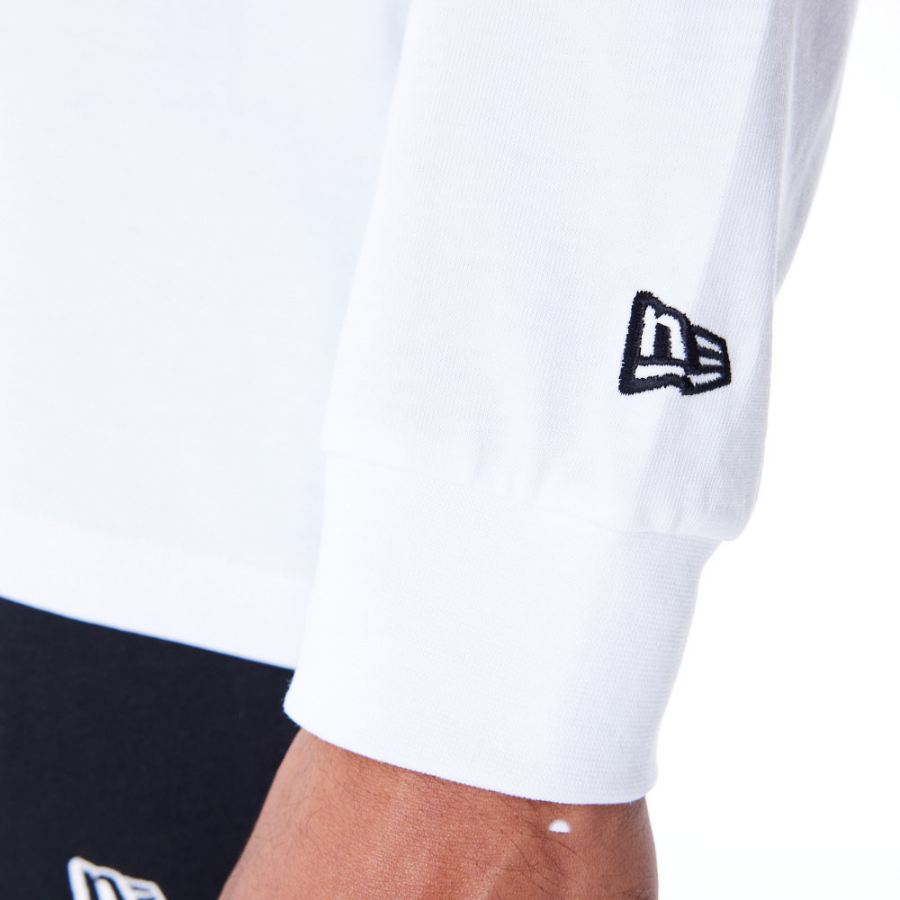 New Era Flag Flame White Long Sleeve T-Shirt