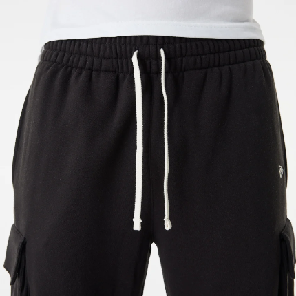 New Era Black Cargo Joggers