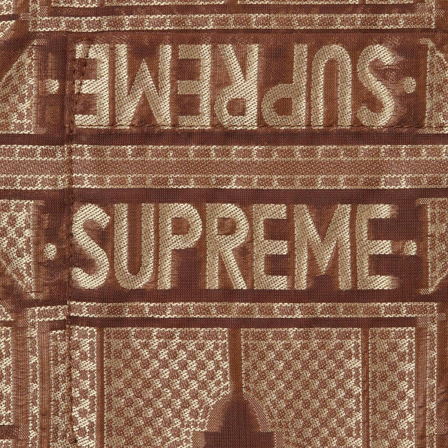 Supreme Tray Jacquard S/S Shirt
Tan