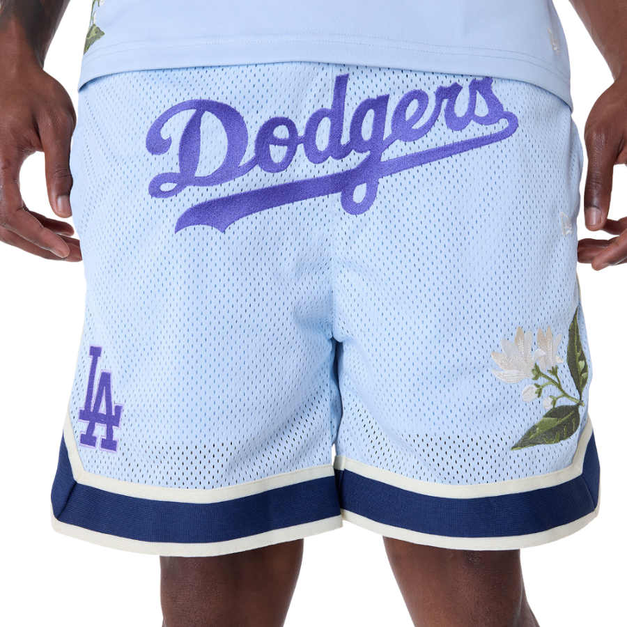 LA Dodgers MLB Floral Pastel Blue Shorts