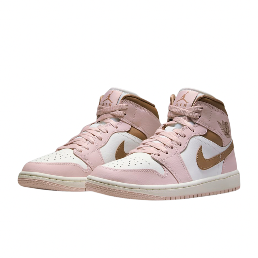 Jordan 1 Mid (W) Pink Oxford Brown