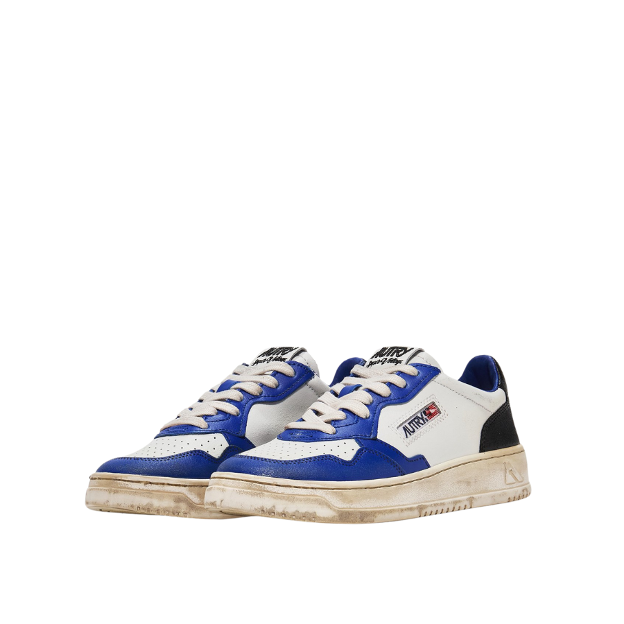 AUTRY SNEAKERS WHITE BLUE & BLACK