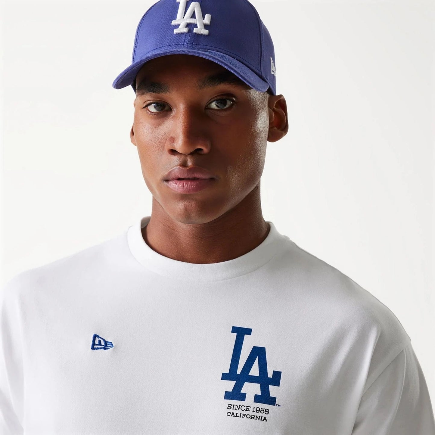 חולצת טי שרט שרוול קצר לבן MLB