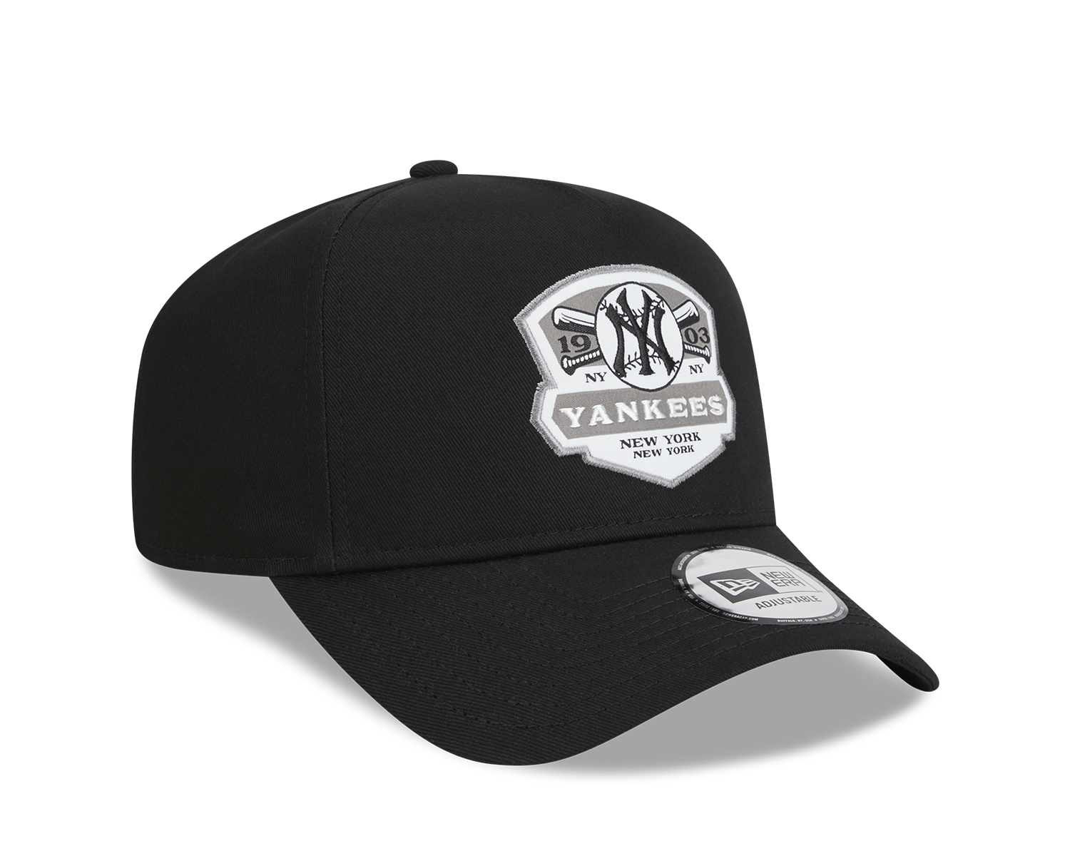 – NEW ERA New York Yankees MLB Patch Black A-Frame Trucker Cap