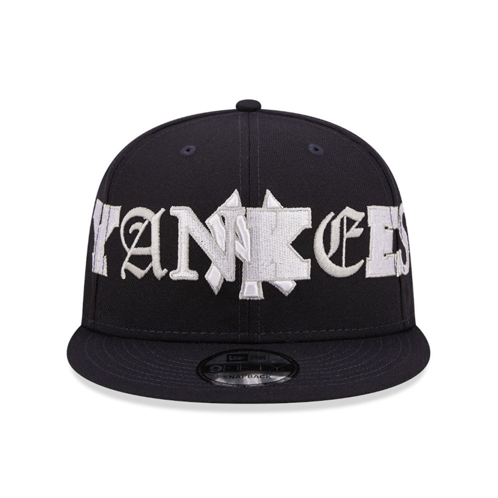 New York Yankees Typo Patch Navy 9FIFTY Snapback Cap - New era