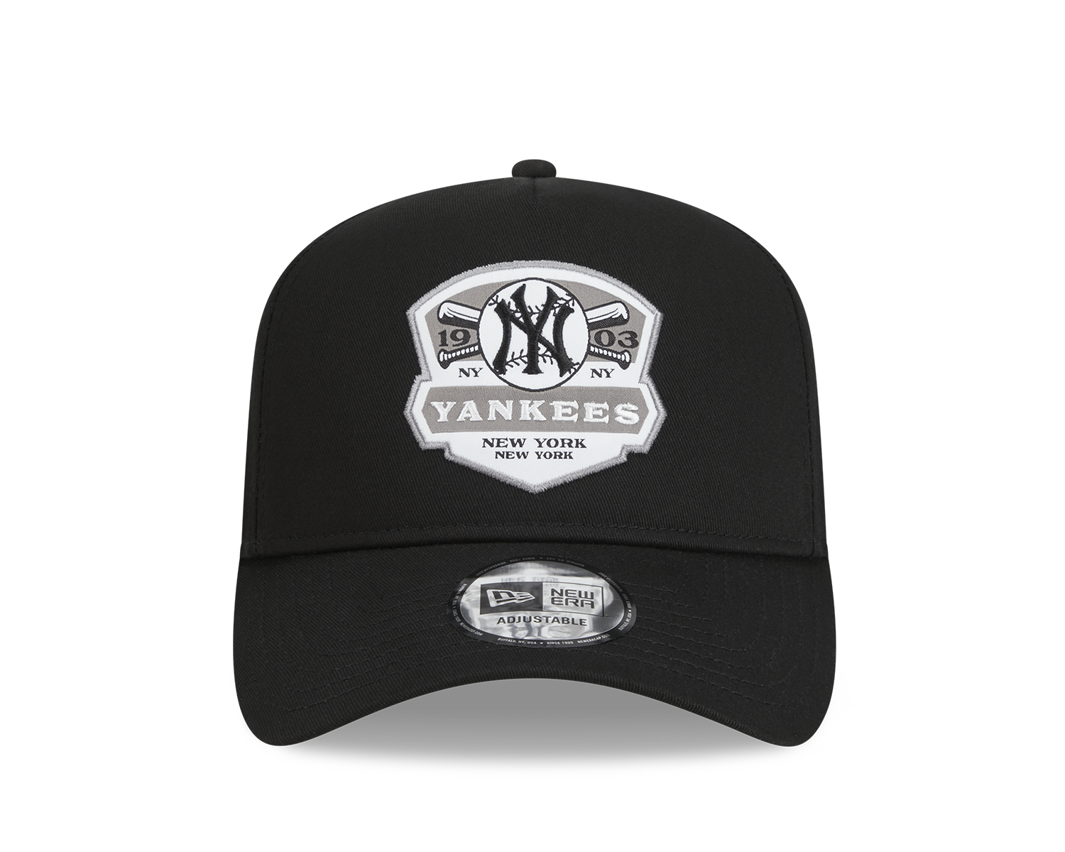 – NEW ERA New York Yankees MLB Patch Black A-Frame Trucker Cap