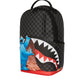 SESAME STREET COOKIE MONSTER SNEAKING A BITE DLXSV BACKPACK