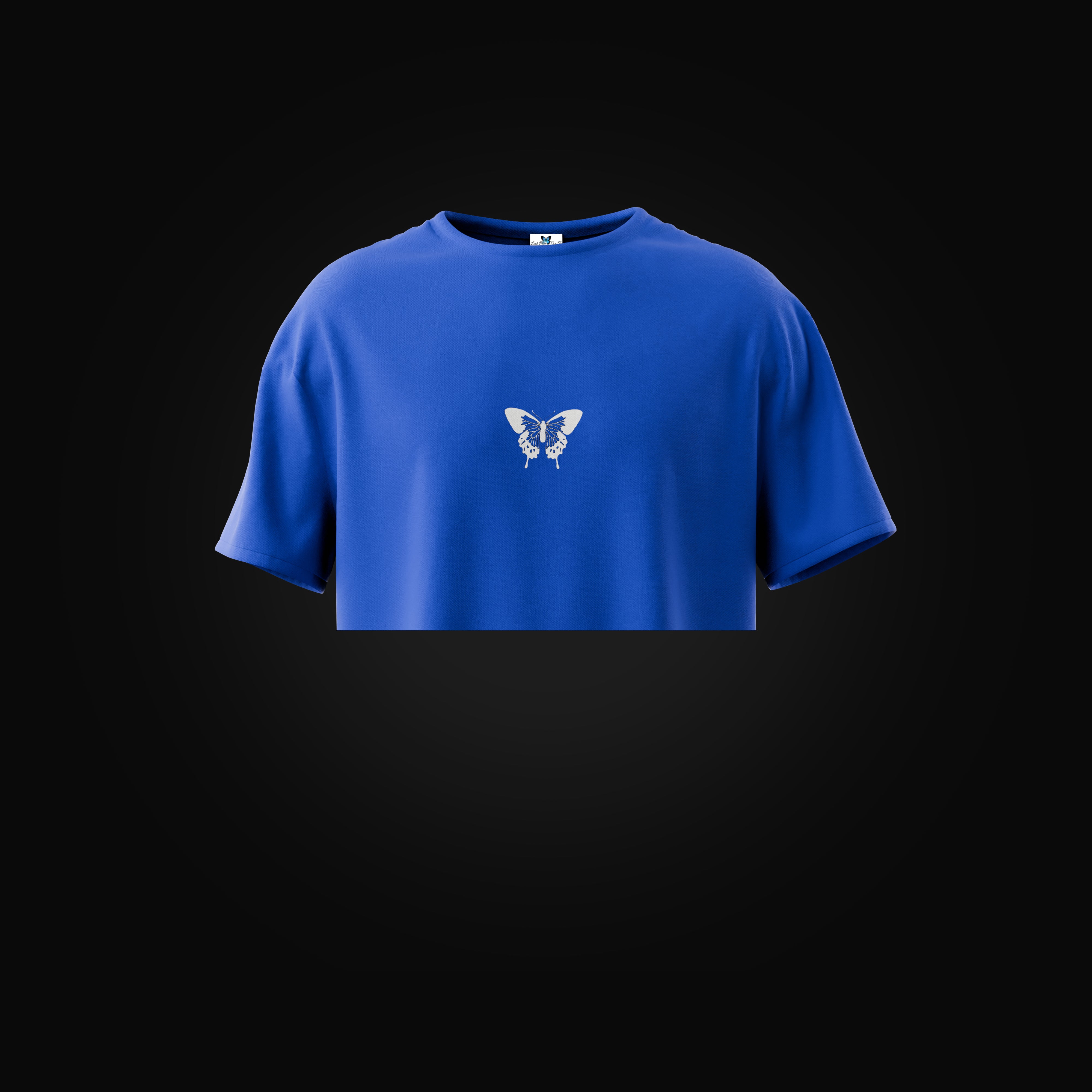 W THE SIX - 5/6 - Blue Morph - Crop T shirt