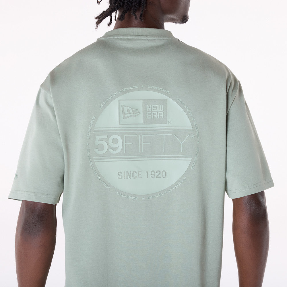 New Era Sticker Pastel Green Oversized T-Shirt