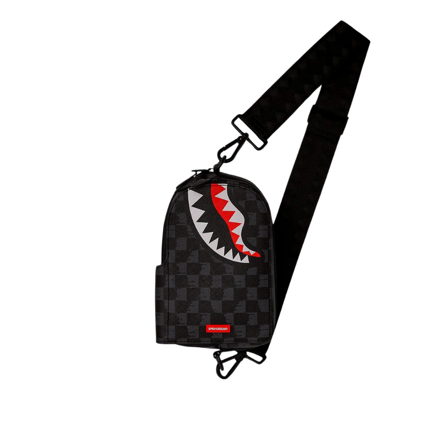 SPRAYGROUND DRIP CHECK SHARK SLING