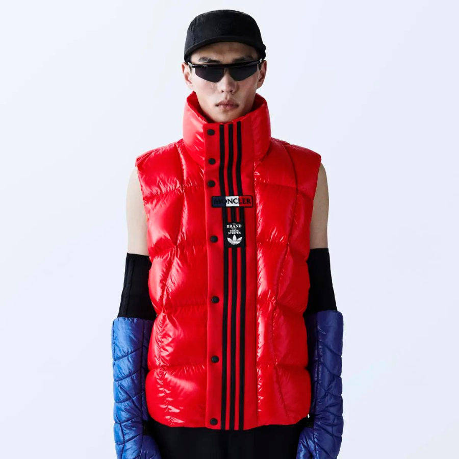 Moncler x adidas Originals Bozon Adibreak Vest - Solar Red