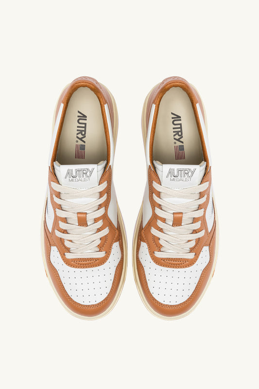 WHITE & SAND STORM LEATHER