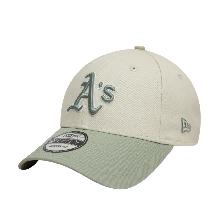 Oakland Athletics World Series Patch Cream 9FORTY Adjustable Cap