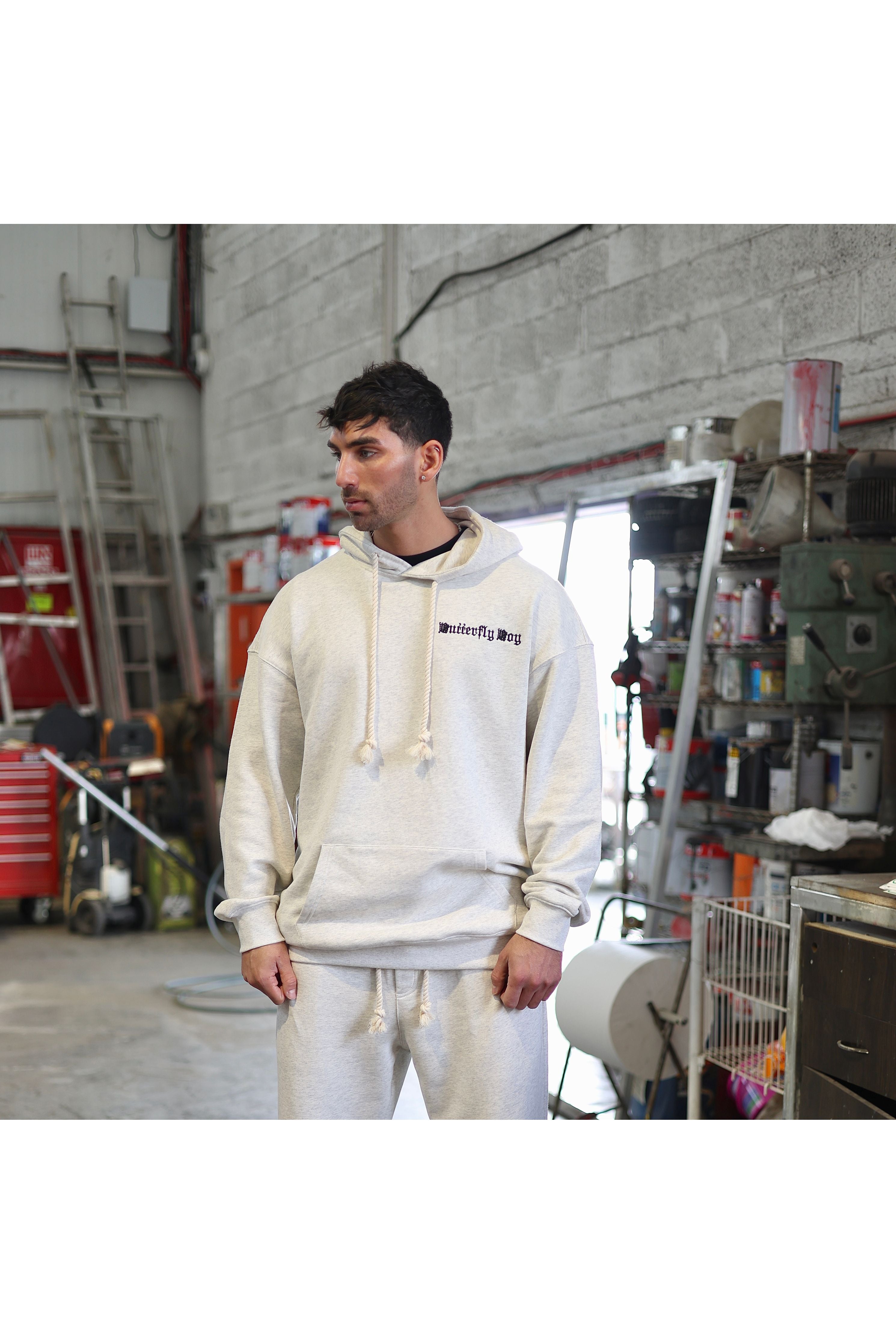 קפוצ'ון OS BUTTERFLY DRW עם רקמה - Butterfly Sneakers