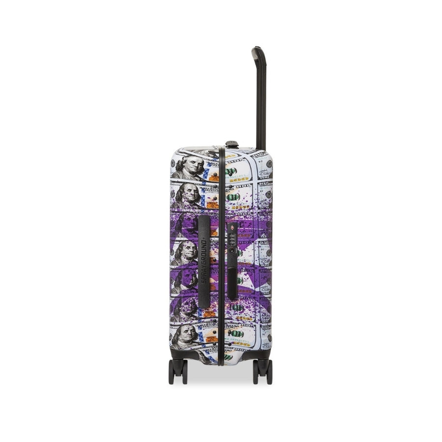 SPRAYGROUND MONEY SPLAT HARD SHELL CARRY-ON LUGGAGE