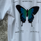 White Butterfly T-shirt - Butterfly Sneakers