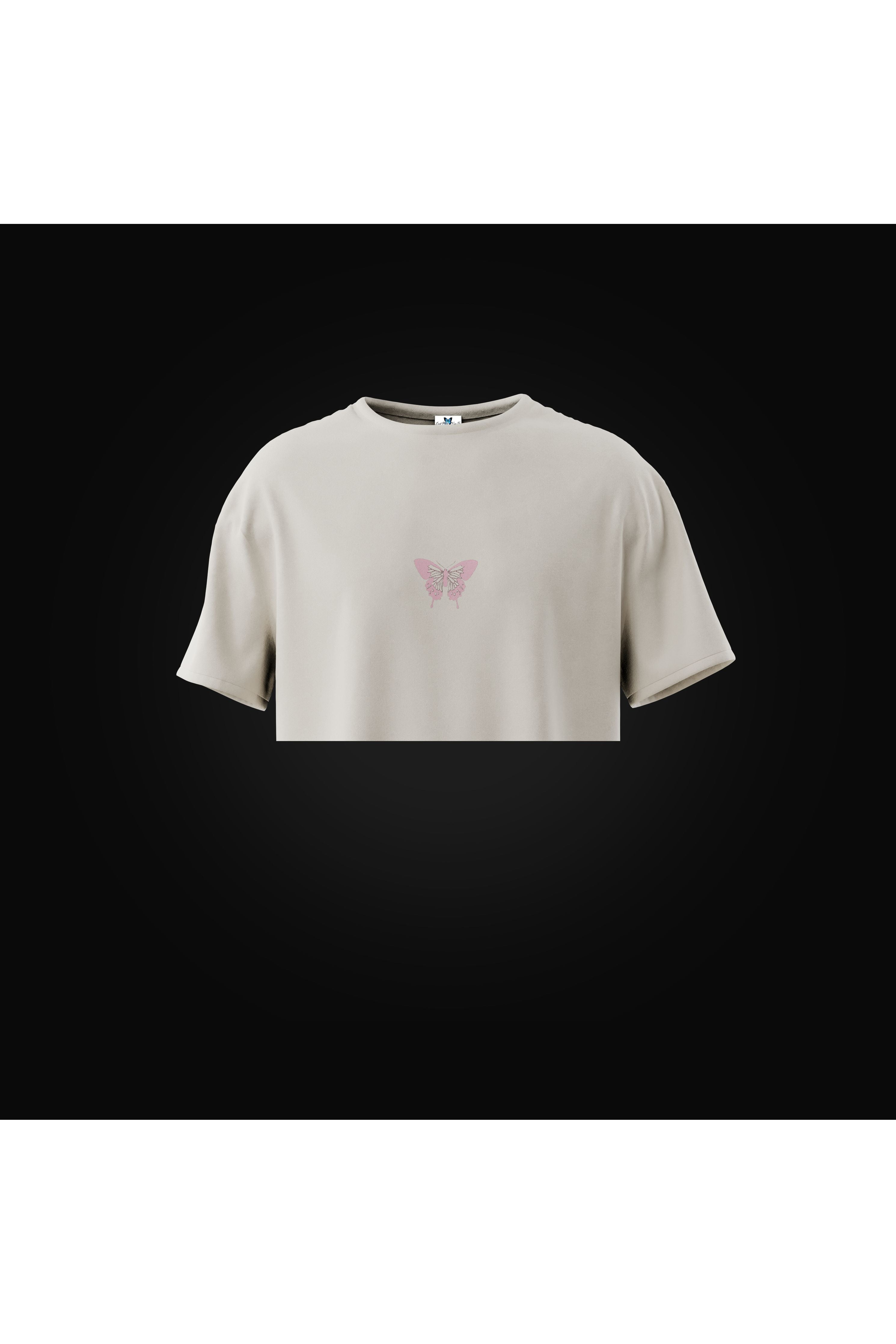 W THE SIX - 3/6 - Shallowtail - Crop T shirt - Butterfly Sneakers