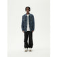 PRINT BUTTON FRONT DENIM JACKET Denim Blue - Butterfly Sneakers