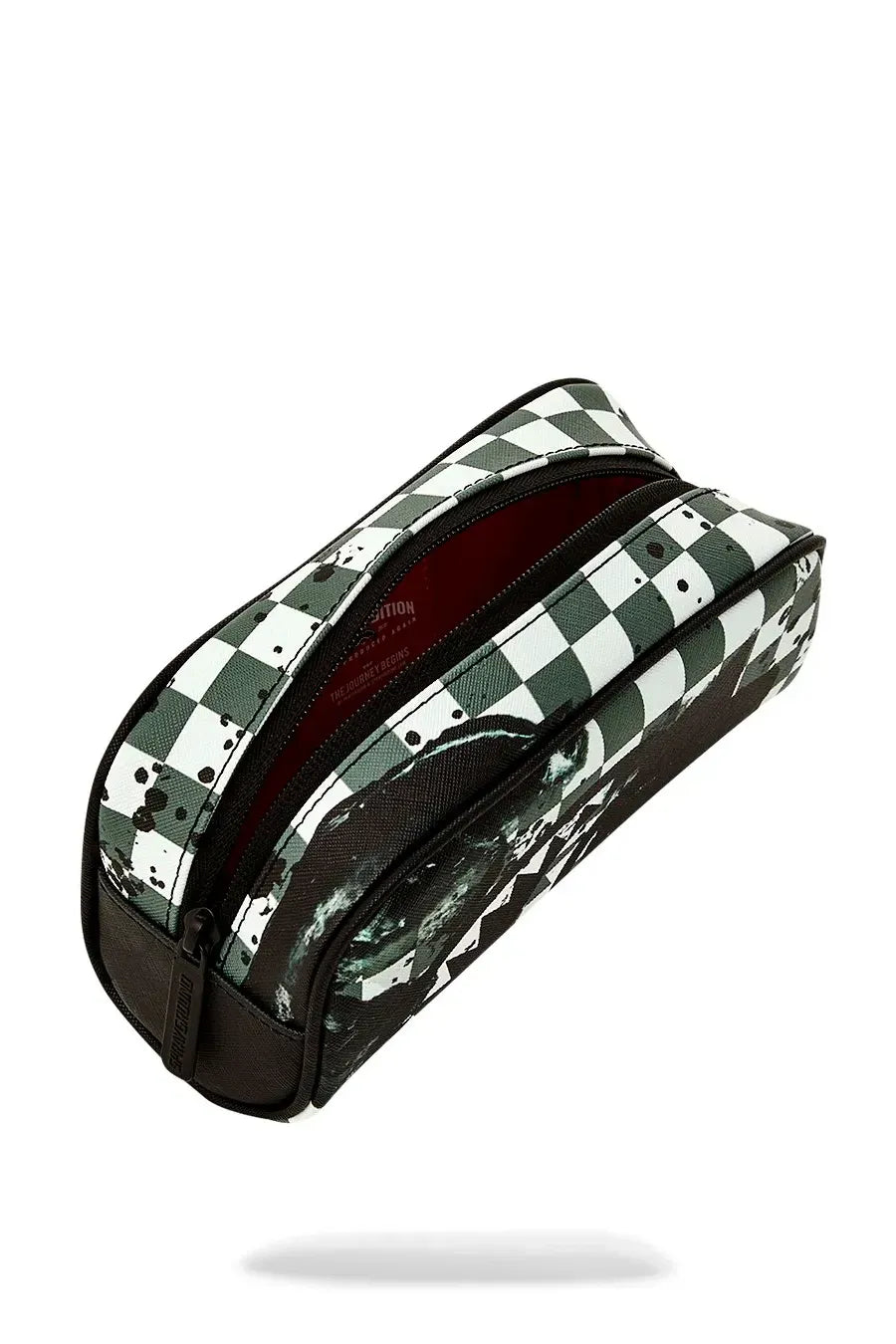 PAINTED OVER CHECK PENCIL POUCH קלמר - Butterfly Sneakers