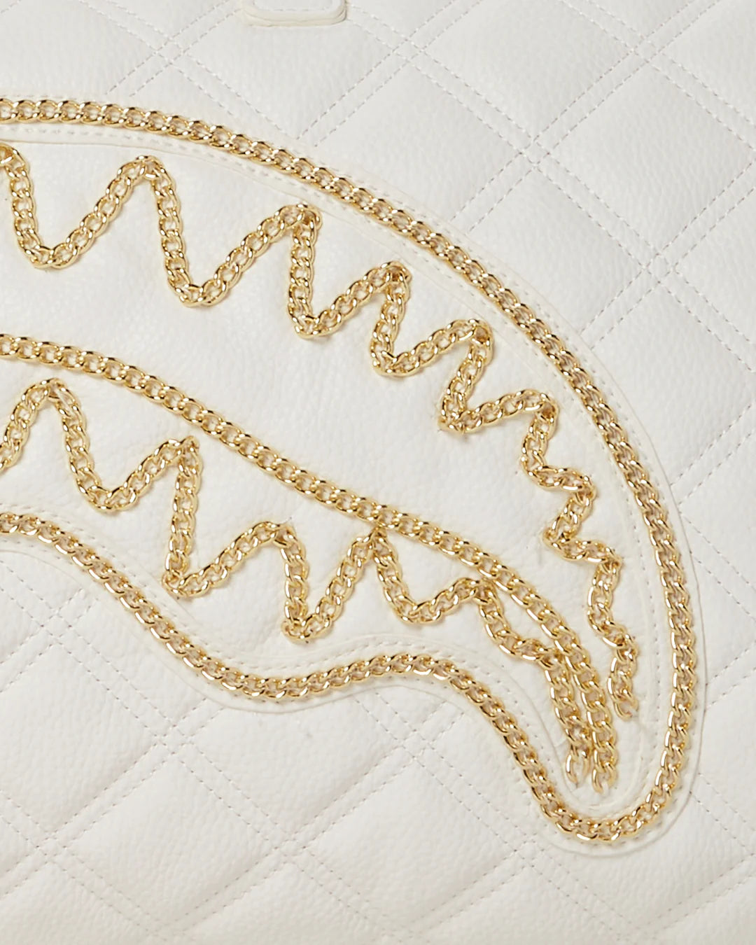 RIVIERA LE BLANC GOLD CHAIN SHARK DUFFLE