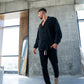 ELEGANT SHIRT WAFFLE - BLACK