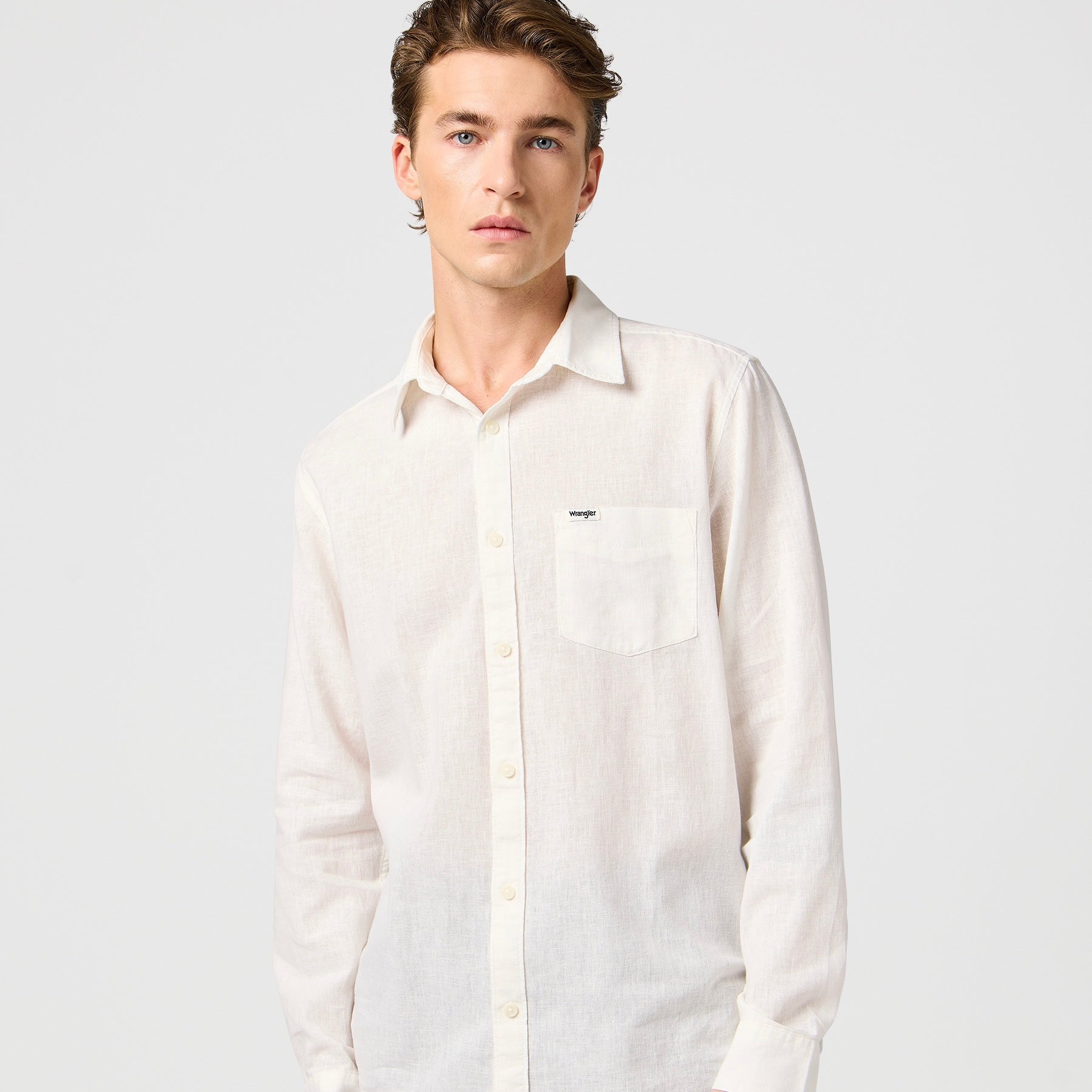 1 POCKET SHIRT WRANGLER - WHITE