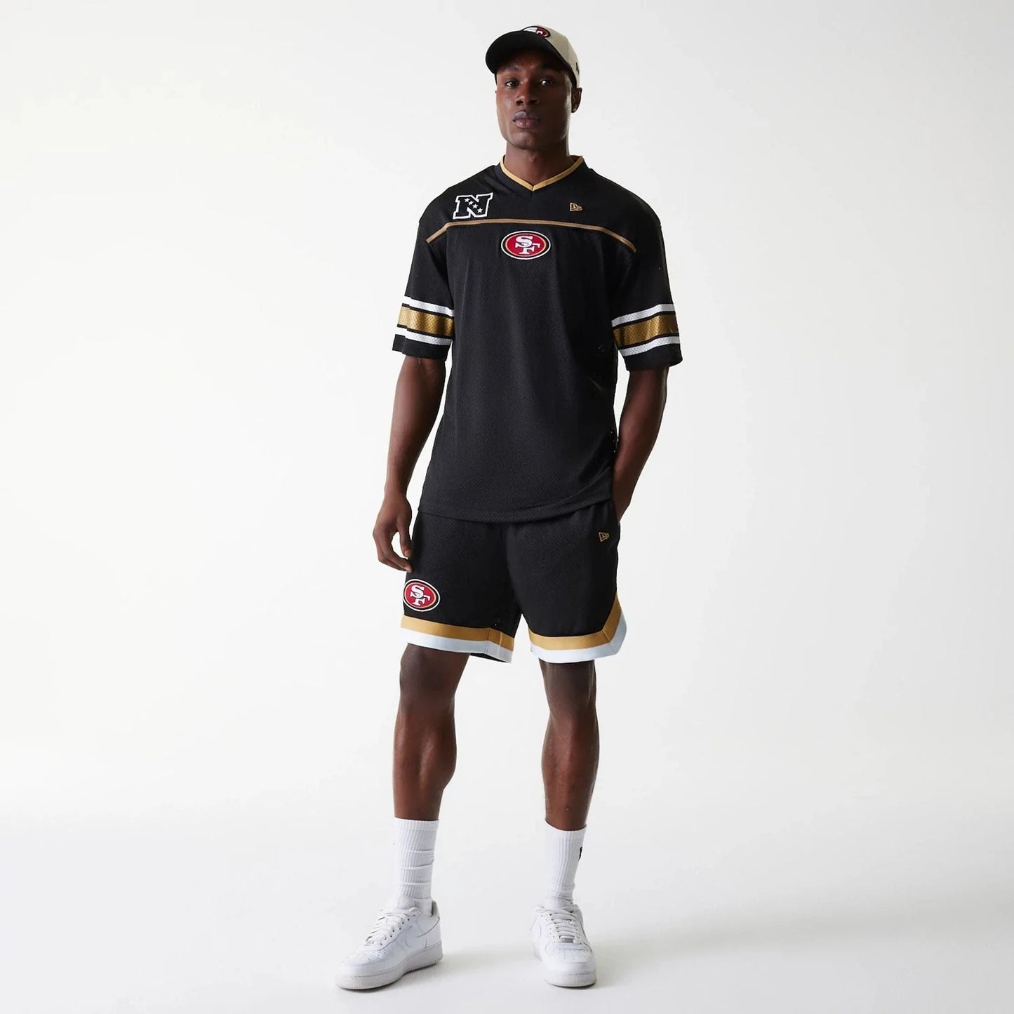 MESH NFL SAF49E BLK חולצת טי שירט שרוול קצר