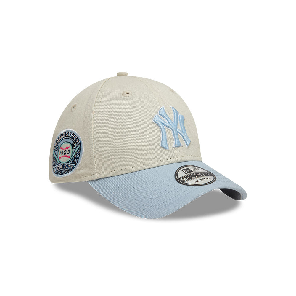 New York Yankees World Series Patch Cream 9FORTY Adjustable Cap