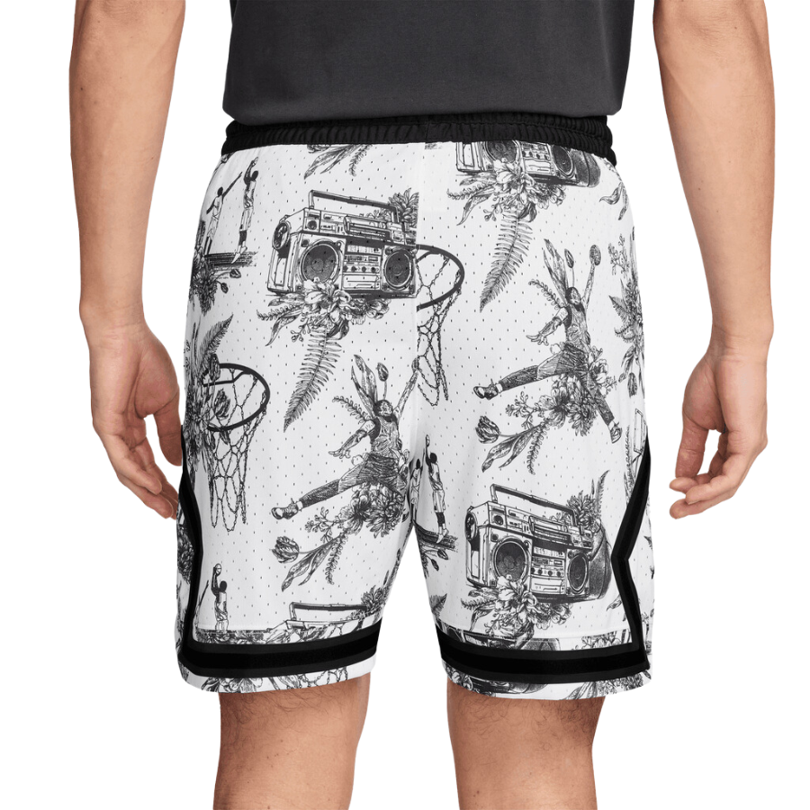 JORDAN SPORT DRI-FIT PRINTED DIAMOND MENS SHORTS