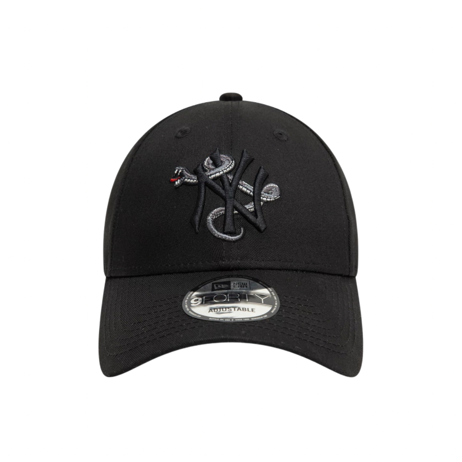 New York Yankees MLB Icon Black 9FORTY Adjustable Cap