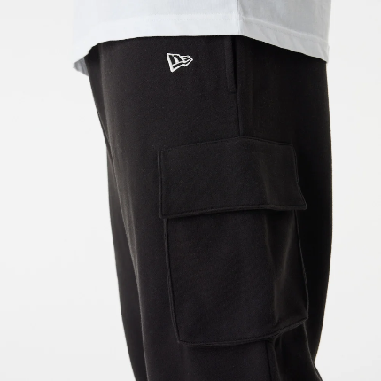 New Era Black Cargo Joggers