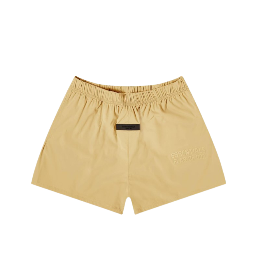 ESSENTIALS fear of god nylon shorts “light Tuscan”