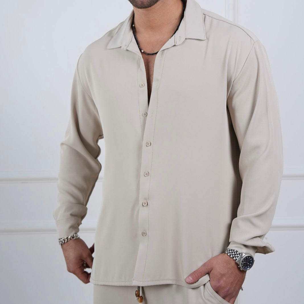 Elegant New York Shirt - Beige