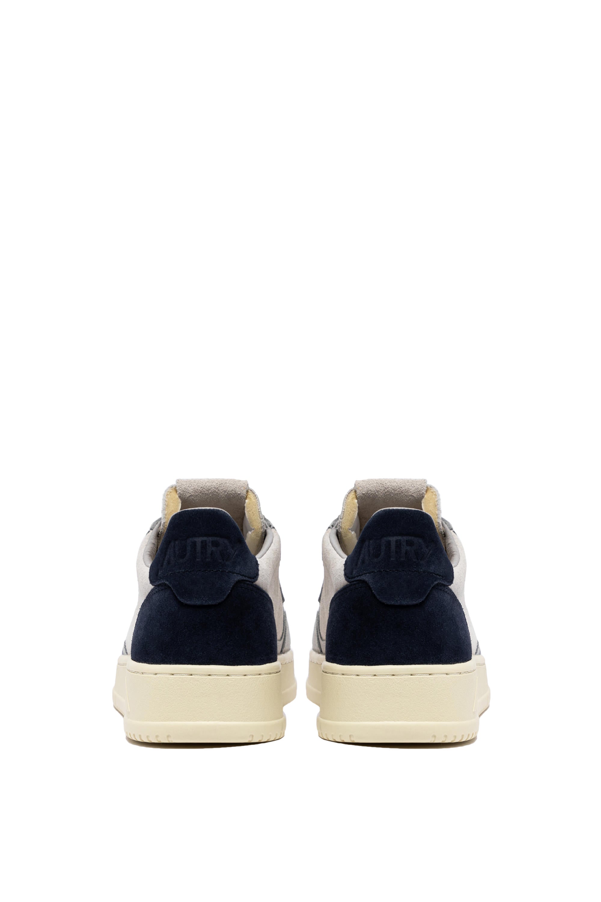 MEDALIST LOW SNEAKERS IN LOFT GRAY AND SPACE BLUE SUEDE