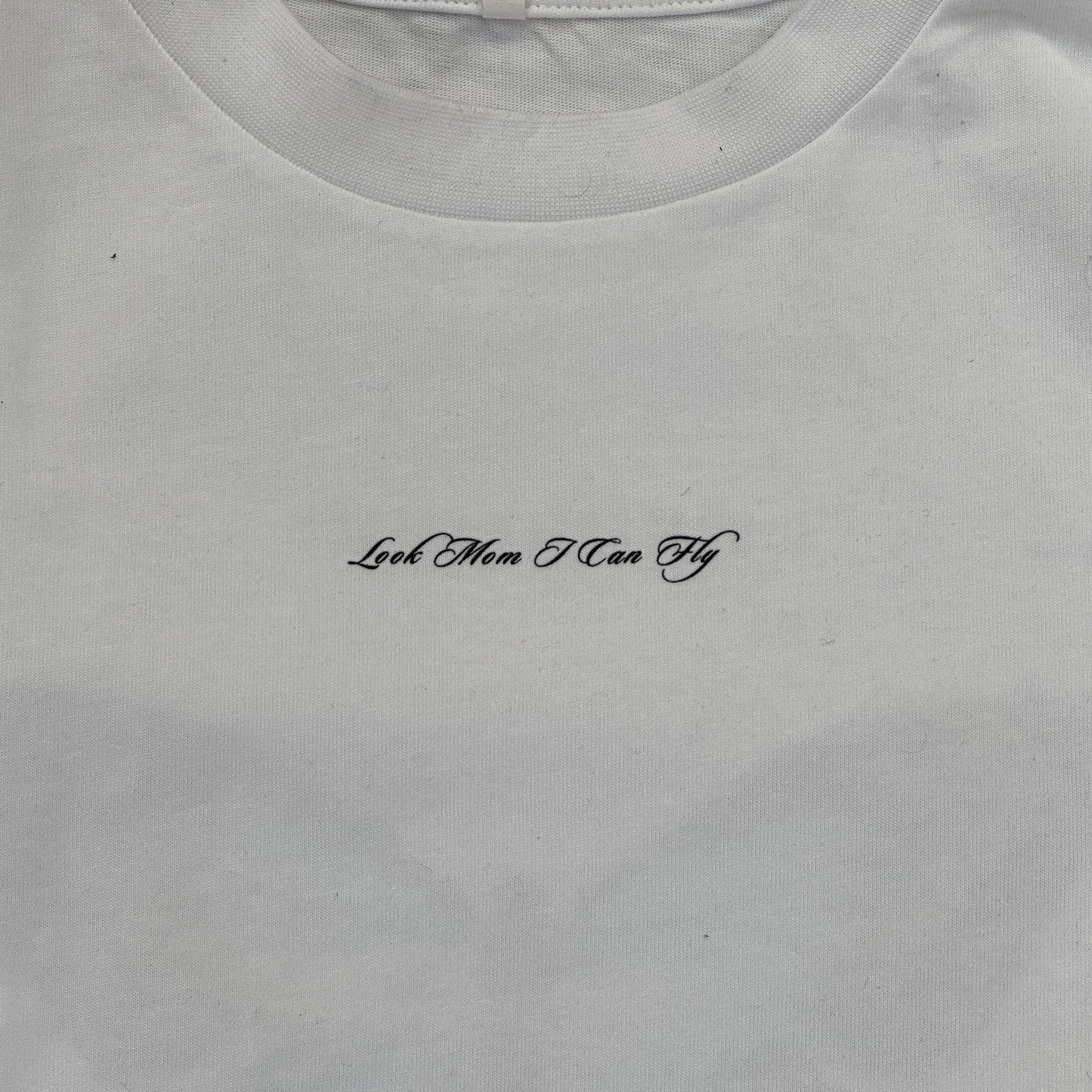 White Butterfly T-shirt - Butterfly Sneakers