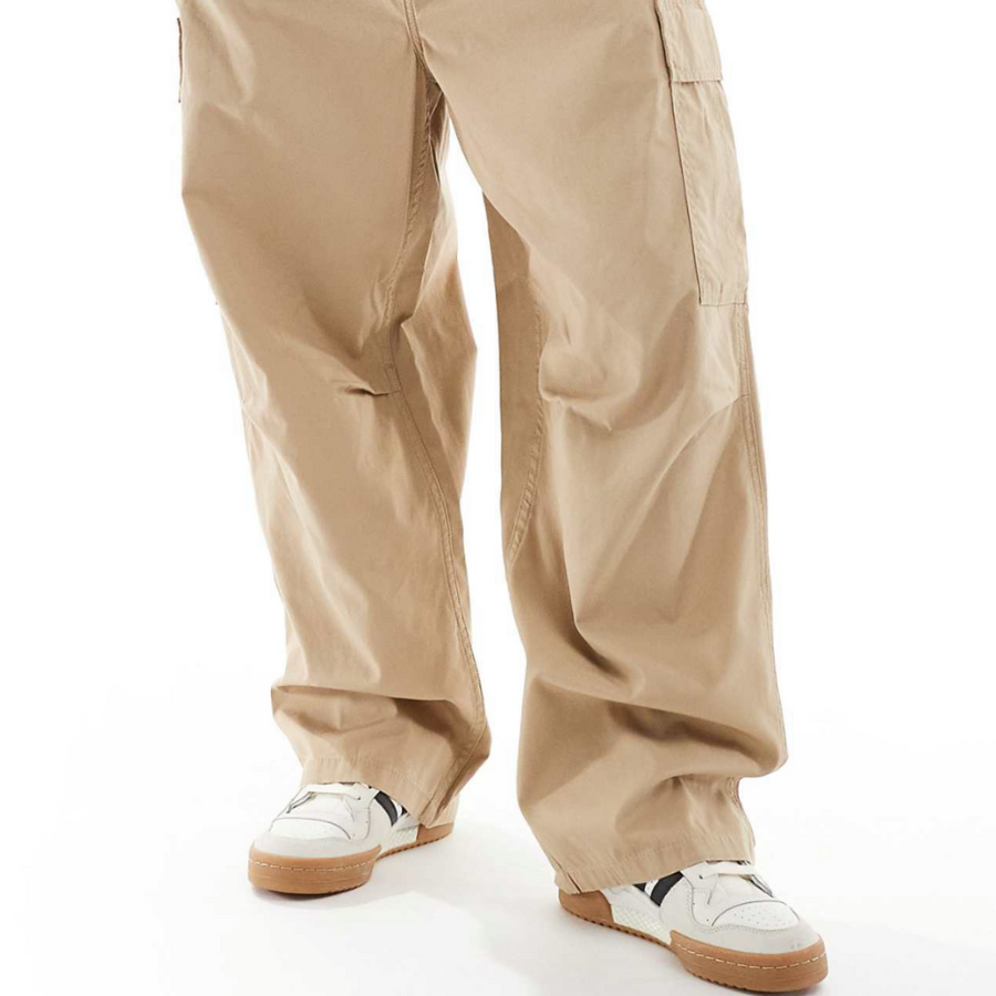 CARHARTT WIP CARGO TROUSERS IN BEIGE