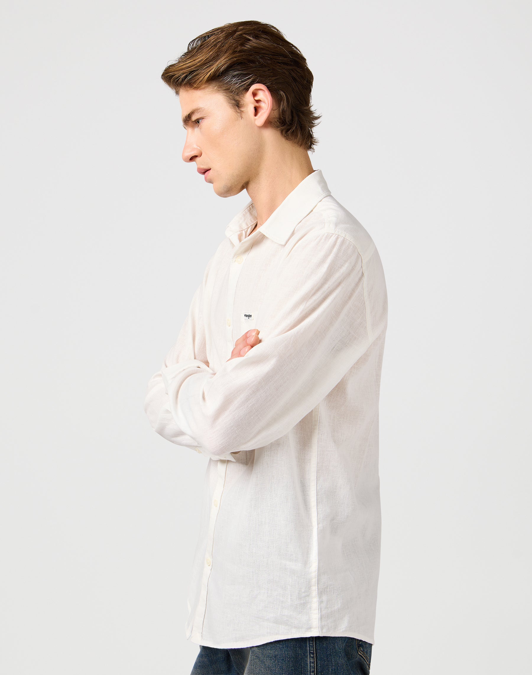 1 POCKET SHIRT WRANGLER - WHITE