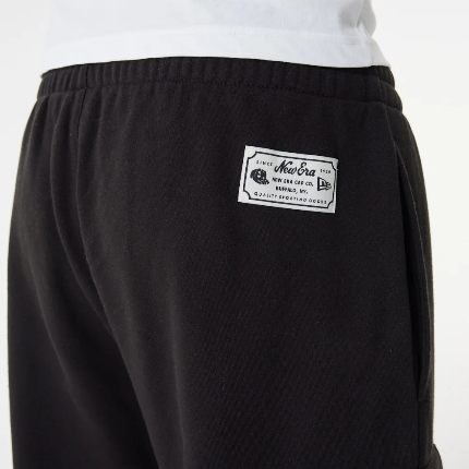 New Era Black Cargo Joggers