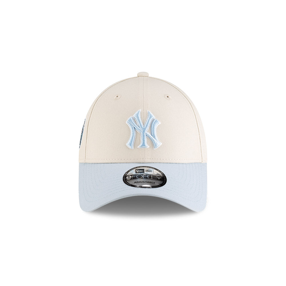 New York Yankees World Series Patch Cream 9FORTY Adjustable Cap