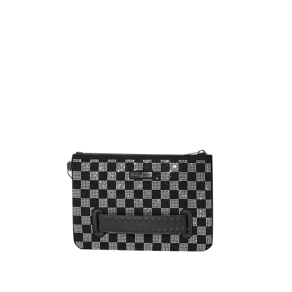 SPRAYGROUND TRINITY CHCKERED CLUTCH