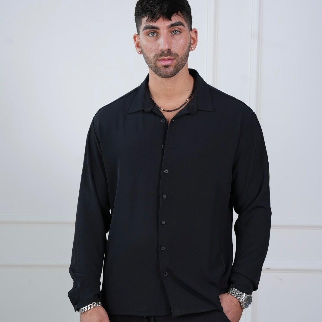 Elegant New York Shirt - Black