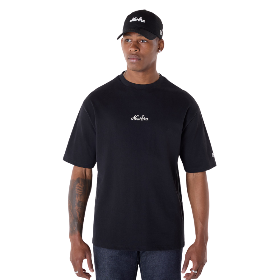 New Era Floral Graphic Black T-Shirt