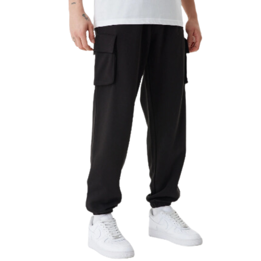 New Era Black Cargo Joggers