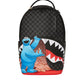 SESAME STREET COOKIE MONSTER SNEAKING A BITE DLXSV BACKPACK