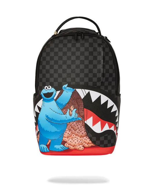 SESAME STREET COOKIE MONSTER SNEAKING A BITE DLXSV BACKPACK